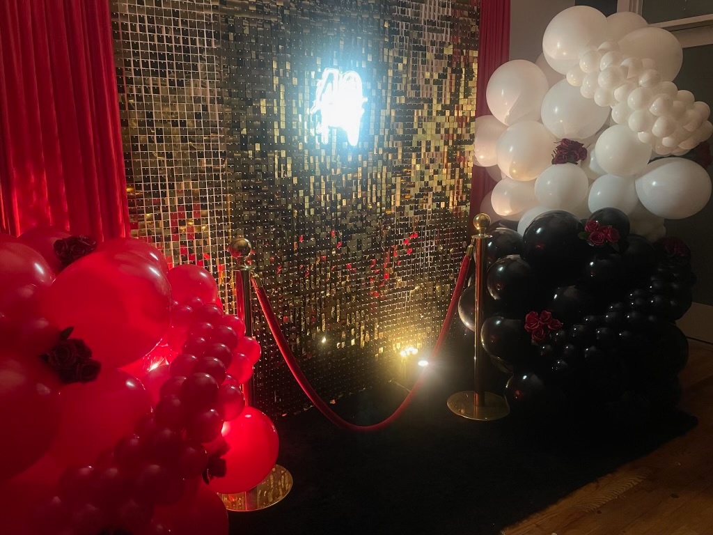 Happy 40th Birthday Red & Black Celebration